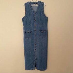 St. John’s Bay | Women’s Denim Jumper Dress | Size 16T
